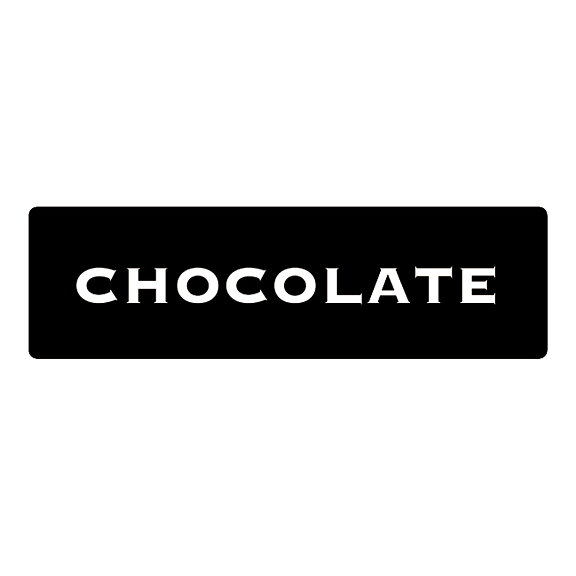 Carrara  kanisterdekal Chocolate
