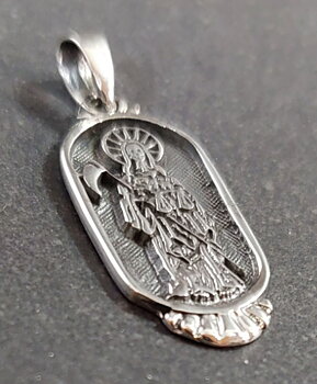 Dödens Helgon (Santa Muerte) - Hänge i Silver