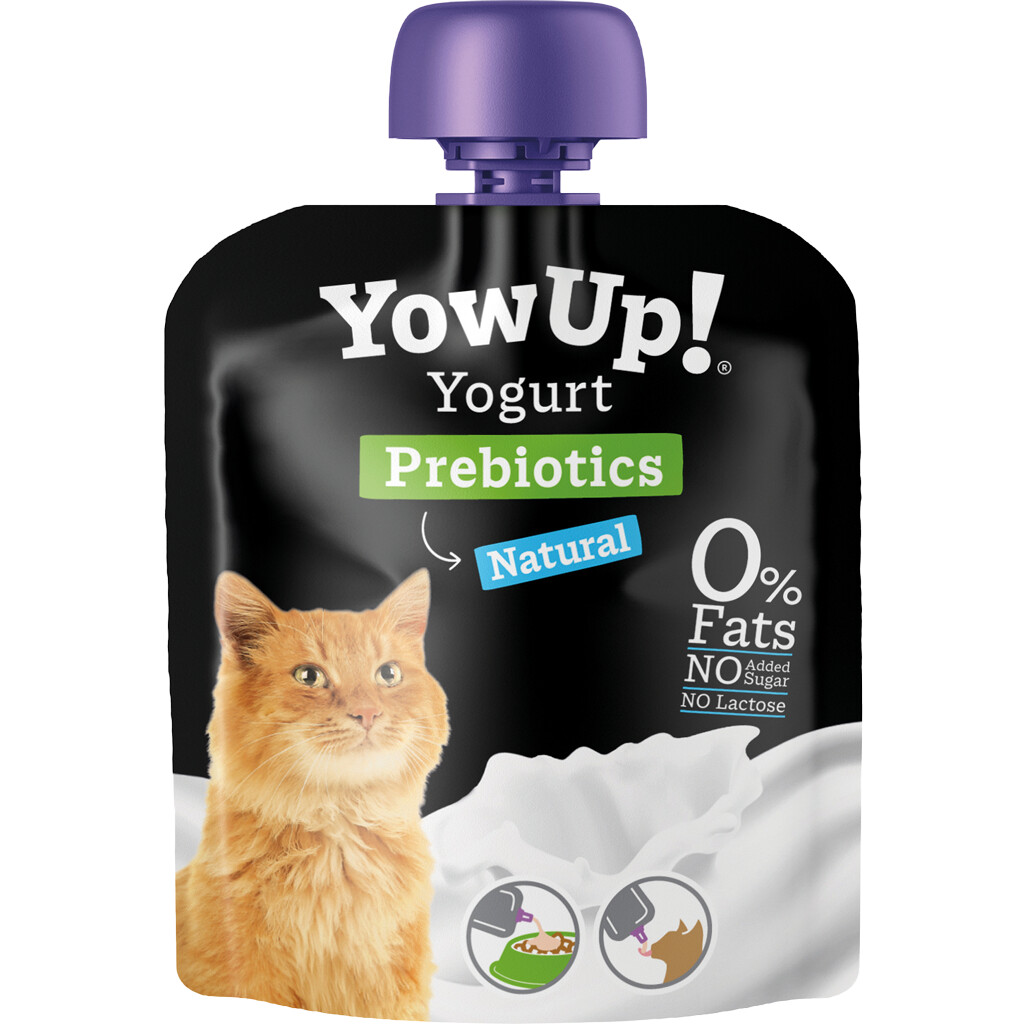 YowUp! Yogurt Cat Supplement for Skin and Coat - Natural Prebiotics