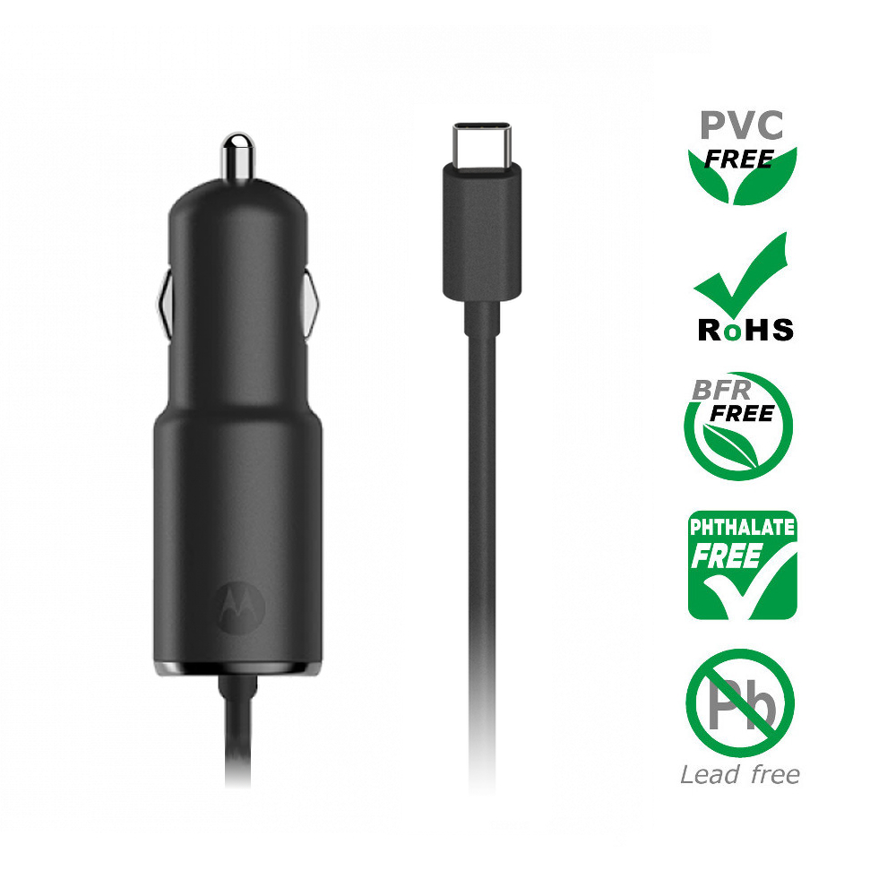 Motorola Mobility TurboPower 36 Dual Port Billaddare med USB-C - 4
