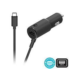 Motorola Mobility TurboPower 36 Dual Port Billaddare med USB-C