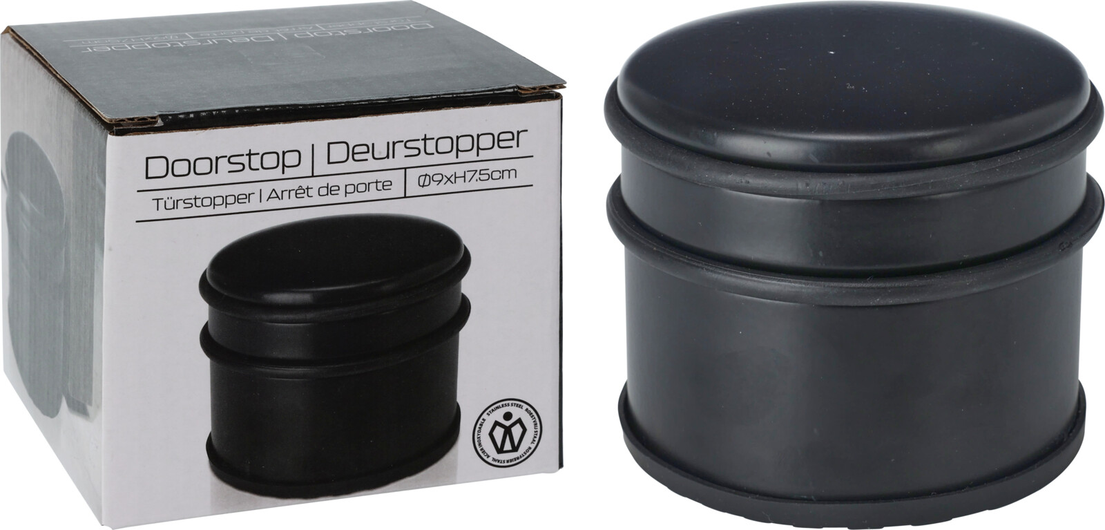 Dörrstopp svart - till golv
