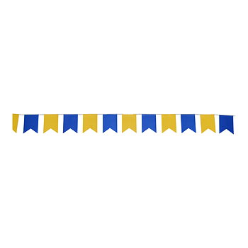 Girlang - Gul & Blå flaggor