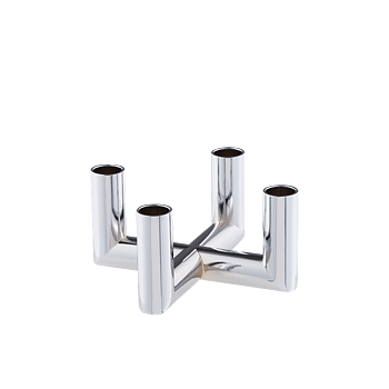 Uyuni Matrix Ljusstake Krom 4 armar
