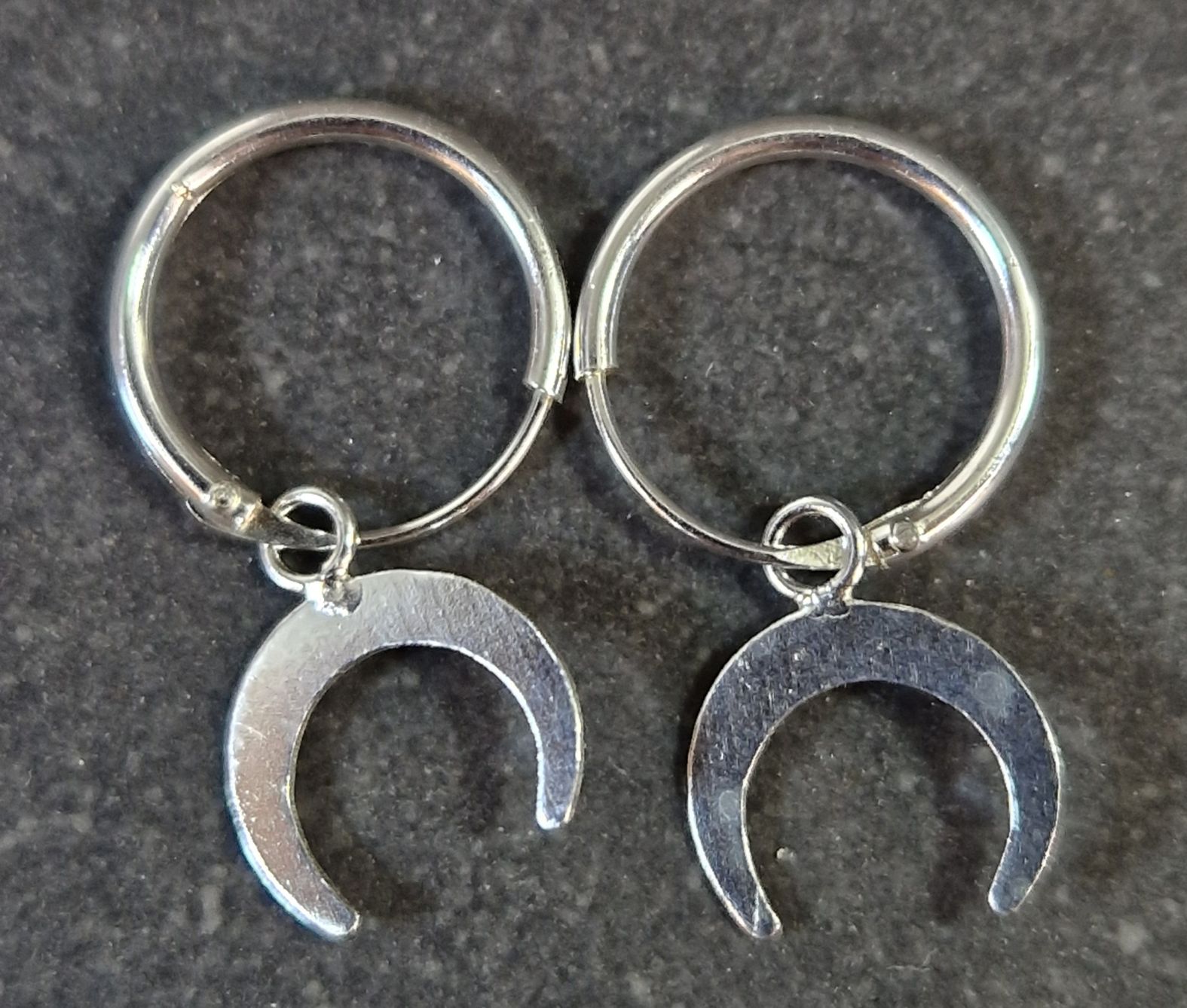 Måne på silverring - Örhängen i Silver