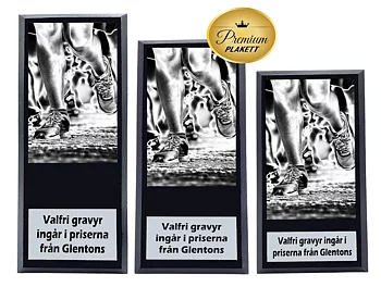 Träplakett premium- Löpning