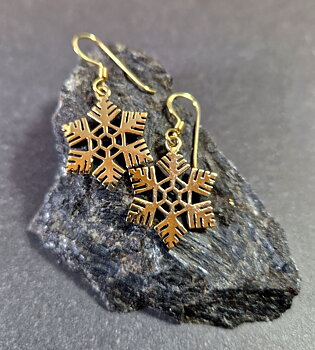 Örhängen Brons - Snöflinga