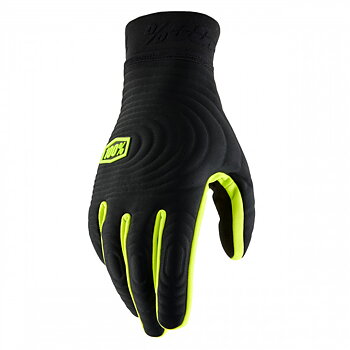 100%, BRISKER XTREME Handskar Black/Fluo Yellow
