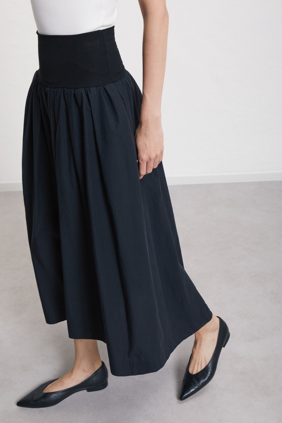 OttodÁme - Poplin Skirt With Waistband  Night - 3