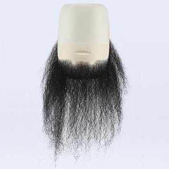 Skägg 9250 BLACK 20 cm (ofriserad) - Kryolan