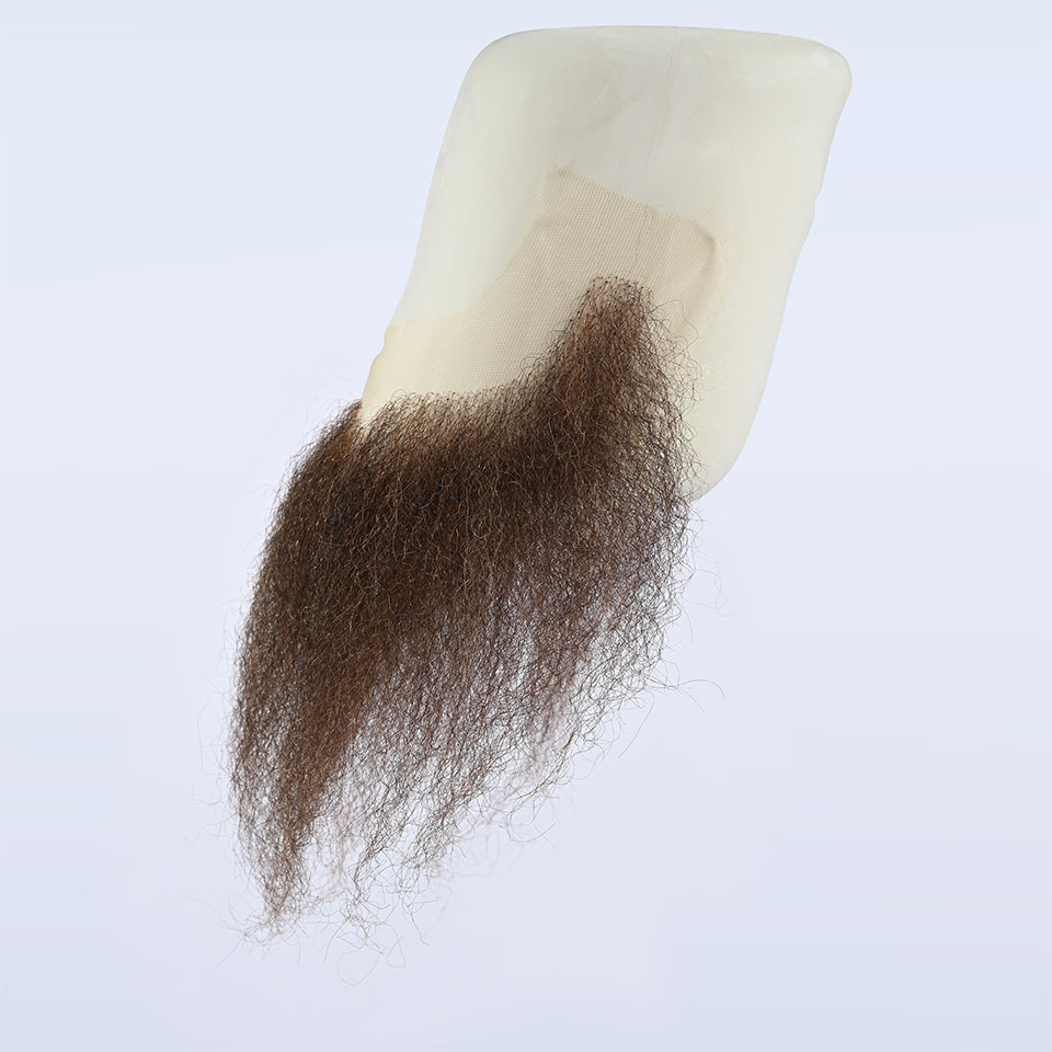 Skägg 9250 BROWN 20 cm (ofriserad) - Kryolan - 3