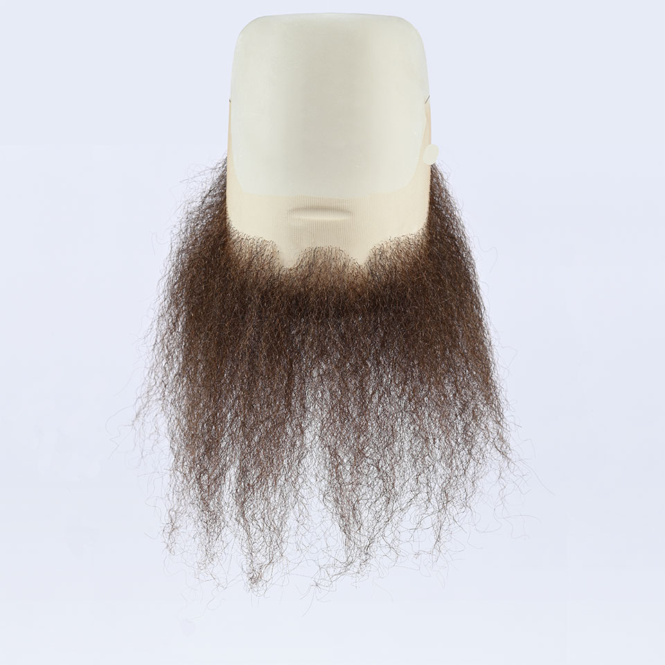 Skägg 9250 BROWN 20 cm (ofriserad) - Kryolan