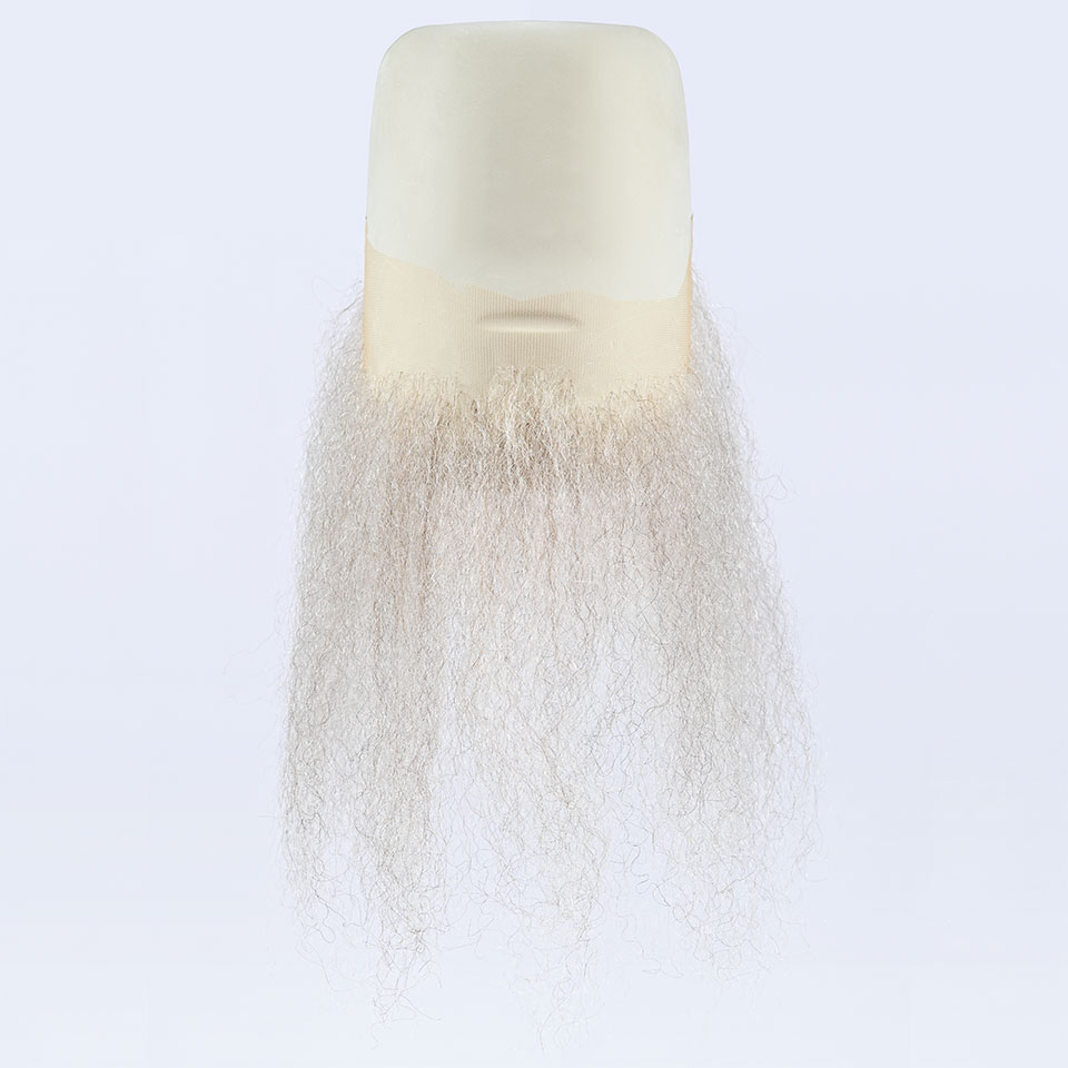 Skägg 9250 GREY 20 cm (ofriserad) - Kryolan