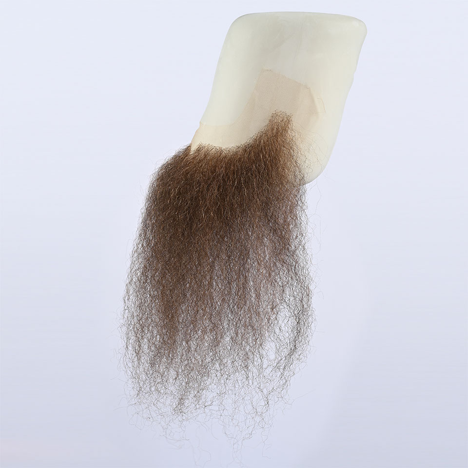 Skägg 9251 BROWN 30 cm (ofriserad) - Kryolan - 3