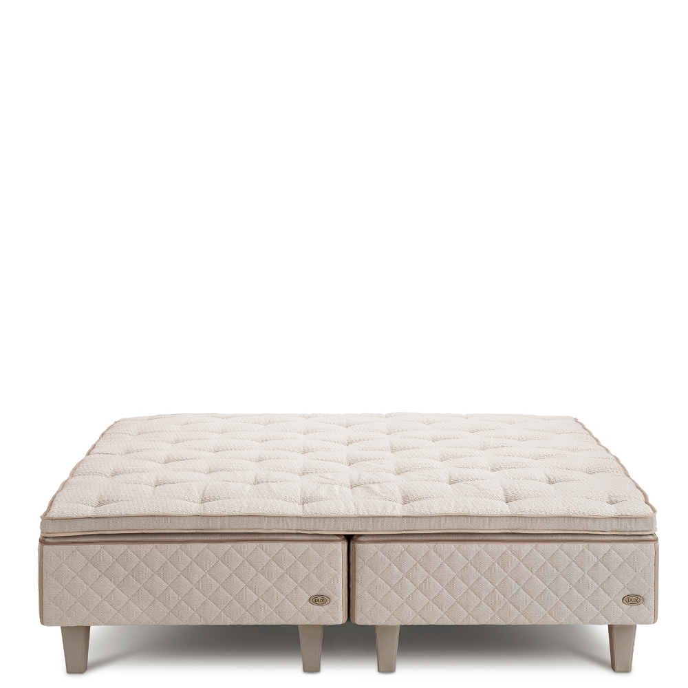 DUX 10 - Sustainable Comfort dubbelsäng bredd 140-210 cm inkl. bäddmadrass