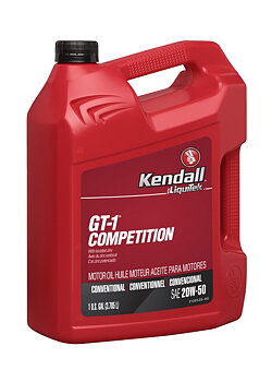Kendall GT-1 Competition 20w-50 Gallon Dunk
