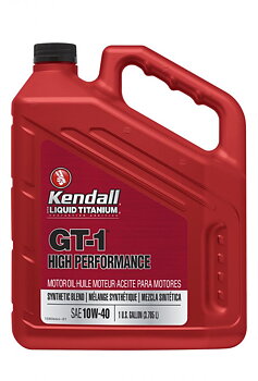Kendall GT-1 High Performance Syntetic Blend 10w-40  Gallon Dunk