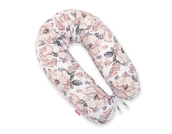 Bobono Amningskudde, Gravidkudde Lång, Sepia roses