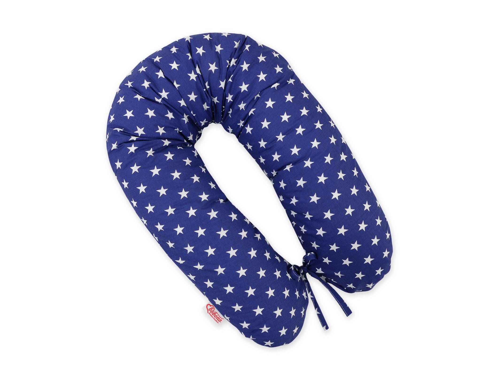 Bobono Amningskudde, Gravidkudde Lång, Navy blue stars