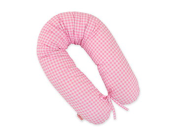 Bobono Amningskudde, Gravidkudde Lång, Pink checkered