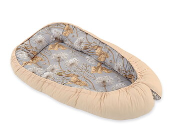 Babynest Bobono Cocoon Premium Dandelions Grey/Beige