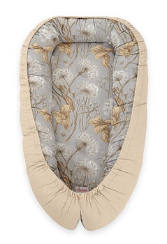 Babynest Bobono Cocoon Premium Dandelions Grey/Beige