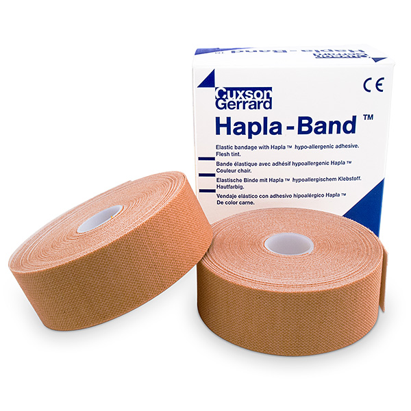 Hapla Band - 10m x 2,5cm, 2 st - Hypoallergeniskt förband