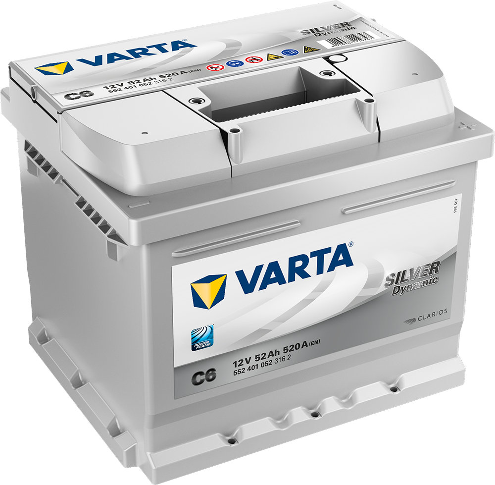 VARTA Silver Dynamic Batteri 12V 52AH 520CCA (207x175x175/175) +höger C6