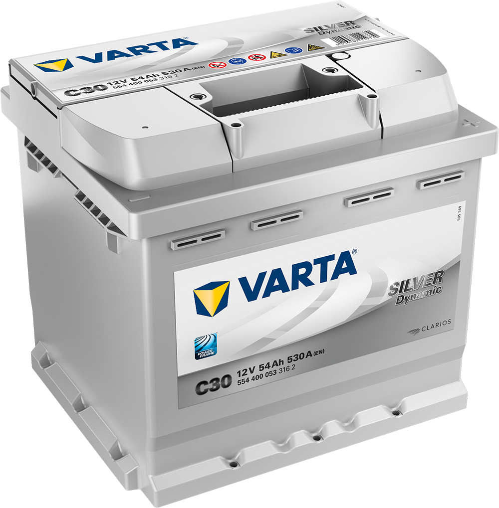 VARTA Silver Dynamic Batteri 12V 54AH 530CCA (207x175x190/190mm) +höger C30