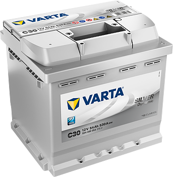 VARTA Silver Dynamic Batteri 12V 54AH 530CCA (207x175x190/190mm) +höger C30