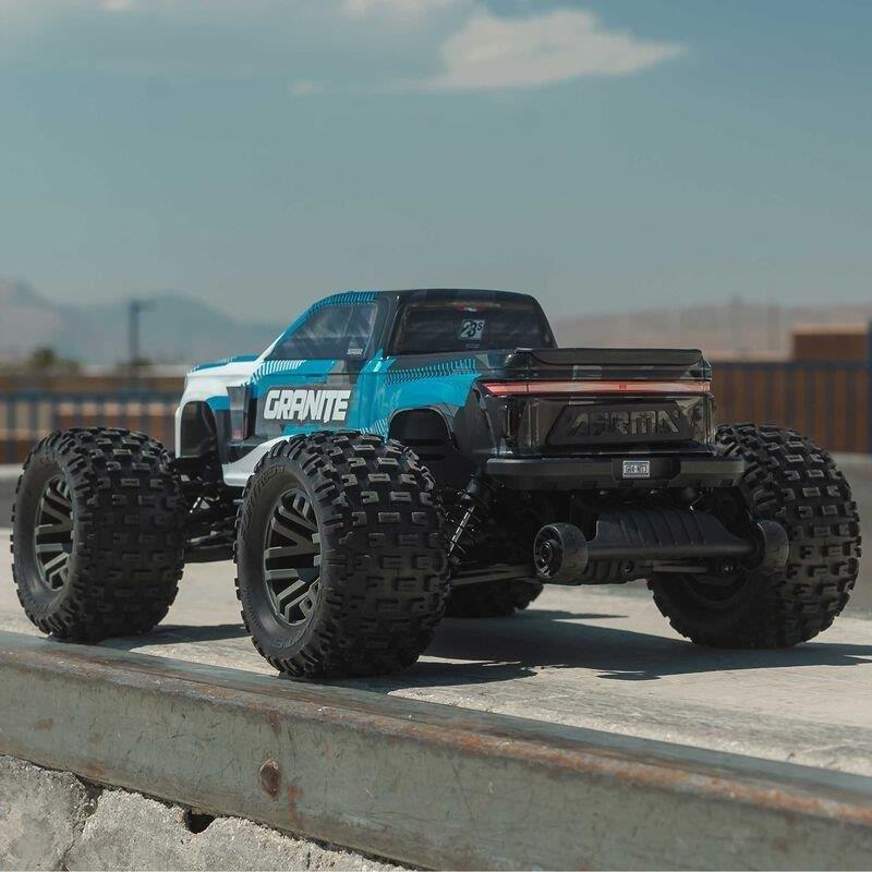 ARRMA 1/10 GRANITE 223S DSC 4X4 RTR Brushless Monster Truck, Blue - 7
