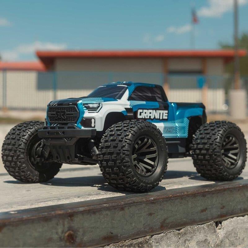 ARRMA 1/10 GRANITE 223S DSC 4X4 RTR Brushless Monster Truck, Blue - 8