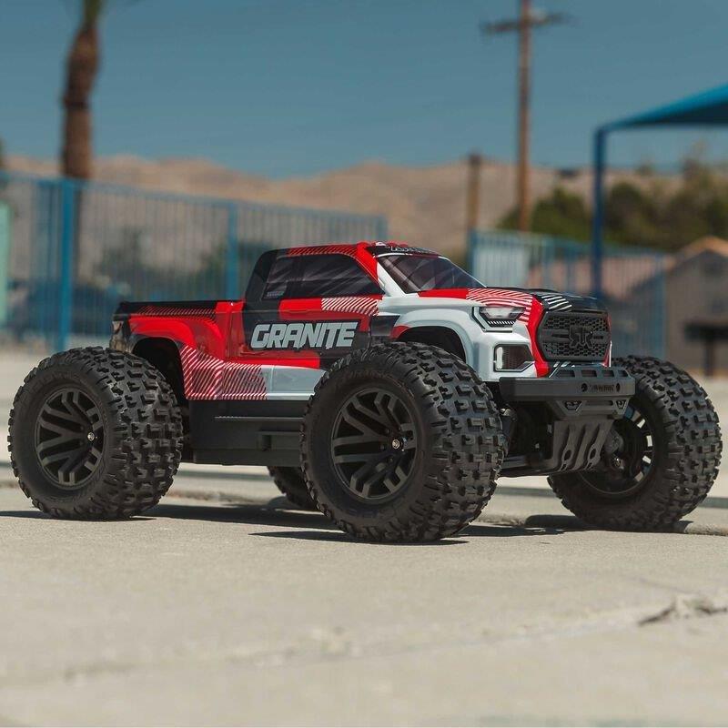 ARRMA 1/10 GRANITE 223S DSC 4X4 RTR Brushless Monster Truck, Red - 9