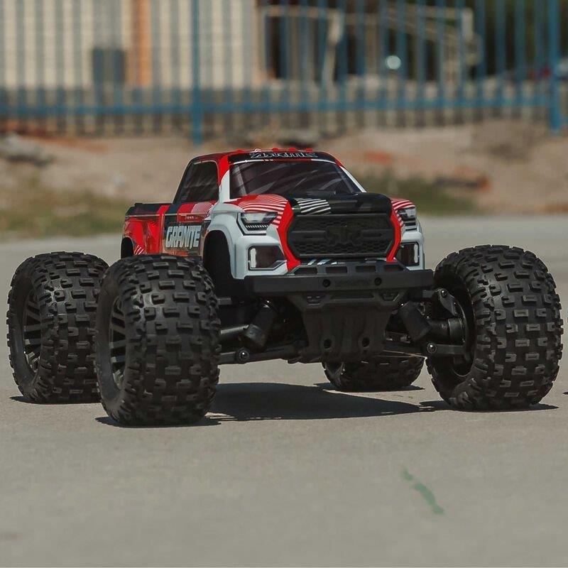 ARRMA 1/10 GRANITE 223S DSC 4X4 RTR Brushless Monster Truck, Red - 7
