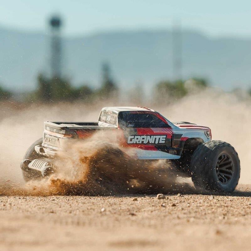 ARRMA 1/10 GRANITE 223S DSC 4X4 RTR Brushless Monster Truck, Red - 4
