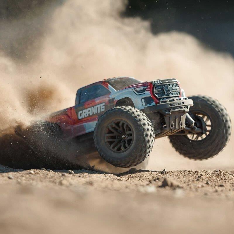 ARRMA 1/10 GRANITE 223S DSC 4X4 RTR Brushless Monster Truck, Red - 6