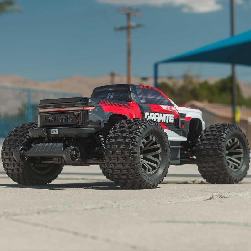 ARRMA 1/10 GRANITE 223S DSC 4X4 RTR Brushless Monster Truck, Red - 8