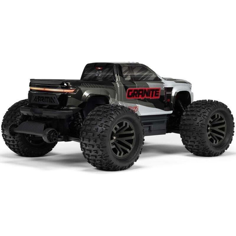 ARRMA 1/10 GRANITE 223S DSC 4X4 RTR Brushless Monster Truck, Gun Metal - 10