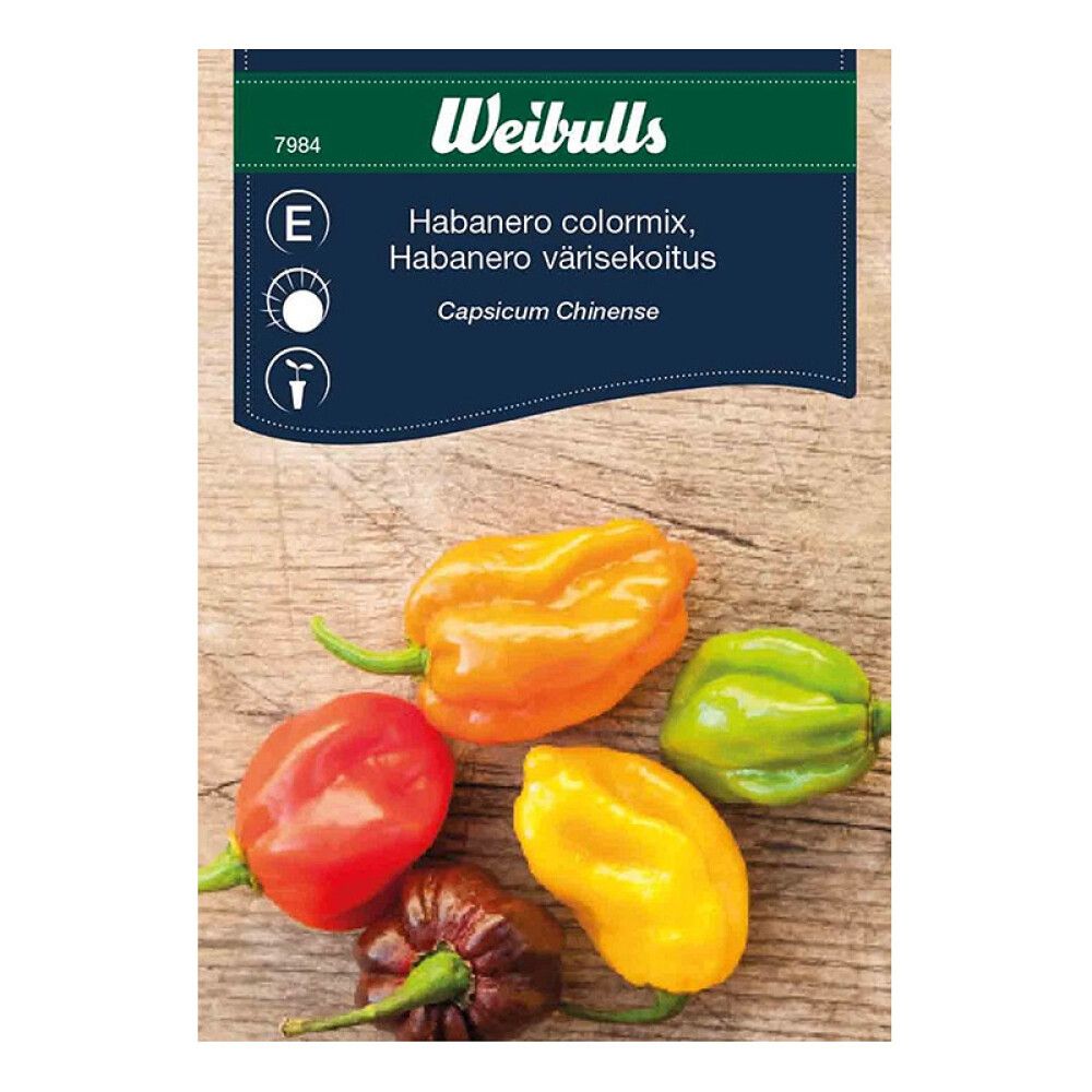 Chilipeppar, Habanero mix Capsicum Chinese