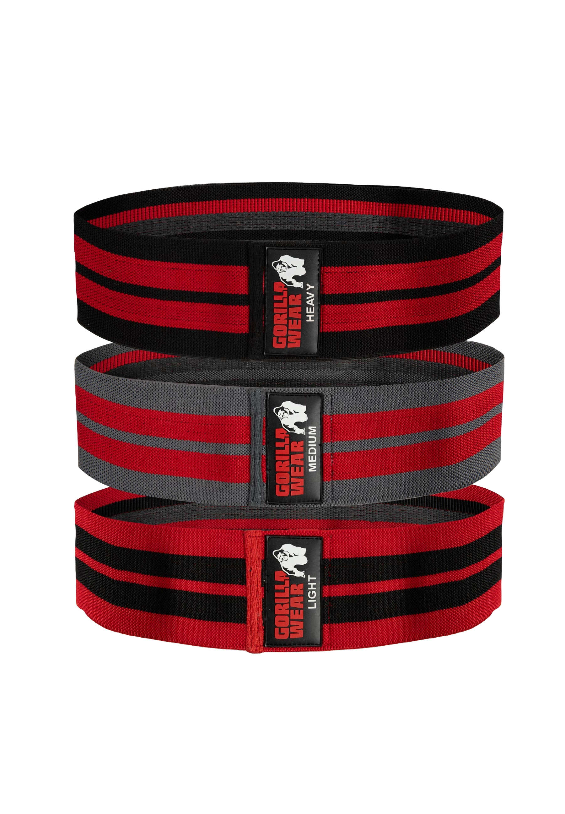 Glute Bands 3-Pack, black/red/grey