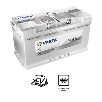 VARTA Silver Dynamic AGM Batteri 12V 95AH 850CCA (354x175x190/190mm) +höger A5