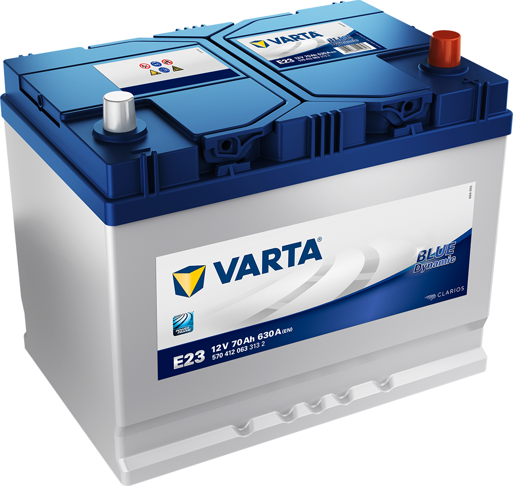 VARTA Blue Dynamic Batteri 12V 70AH 630CCA (261x175x200/220mm) +höger E23