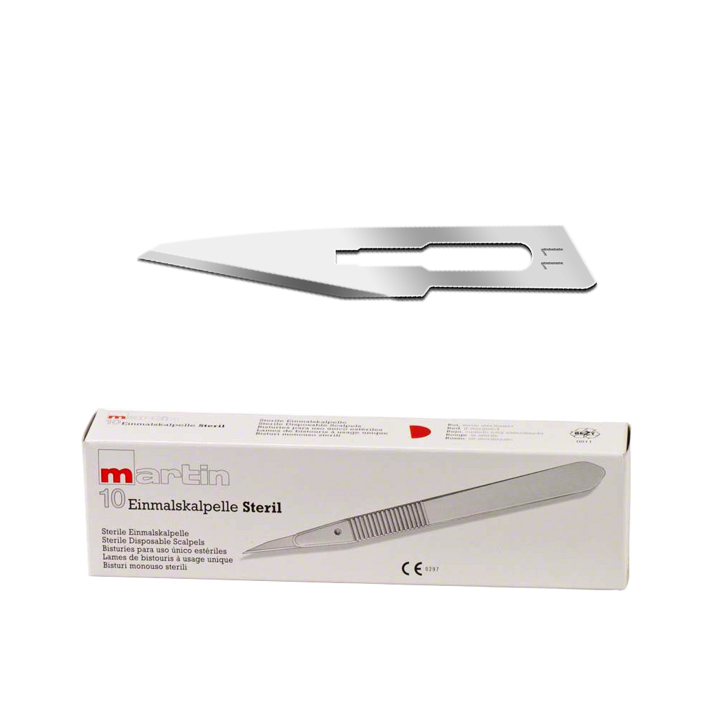 Martin© Disposable Surgical Guarded Scalpel no.11, 10st.