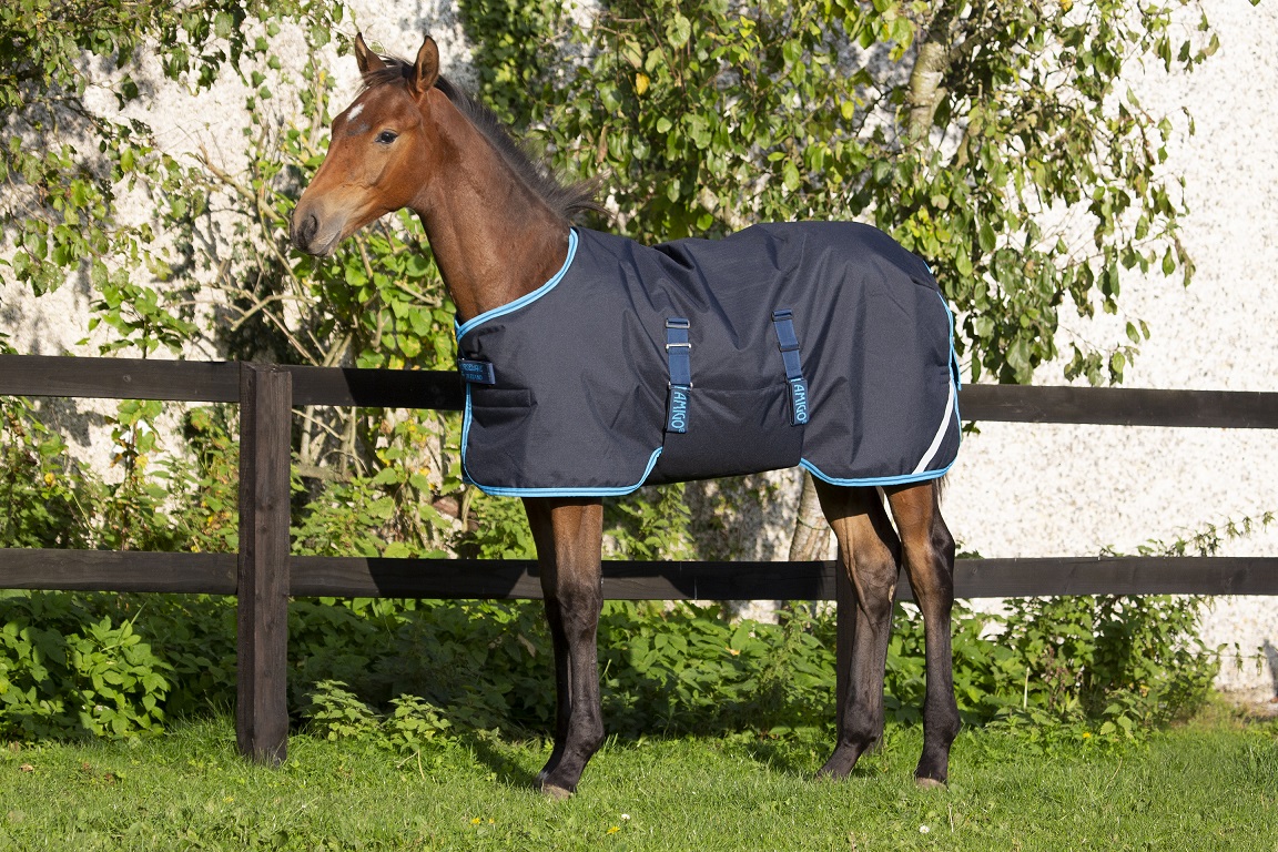 Horseware Amigo Foal Rug Ripstop 200 g Föltäcke - Navy/Electric Blue & Navy (90)