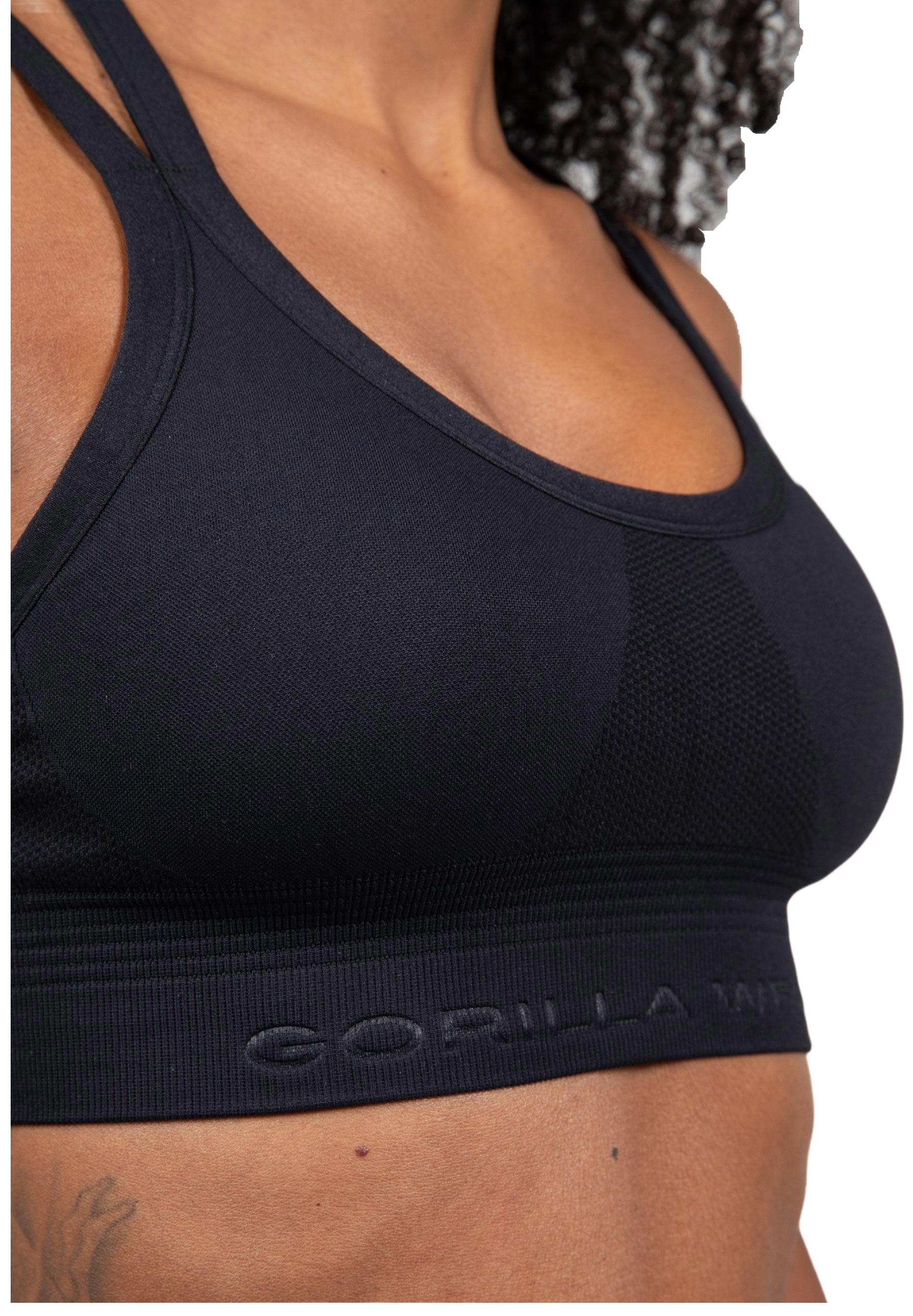 Whitney Seamless Sports Bra, black - 10