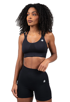 Whitney Seamless Sports Bra, black