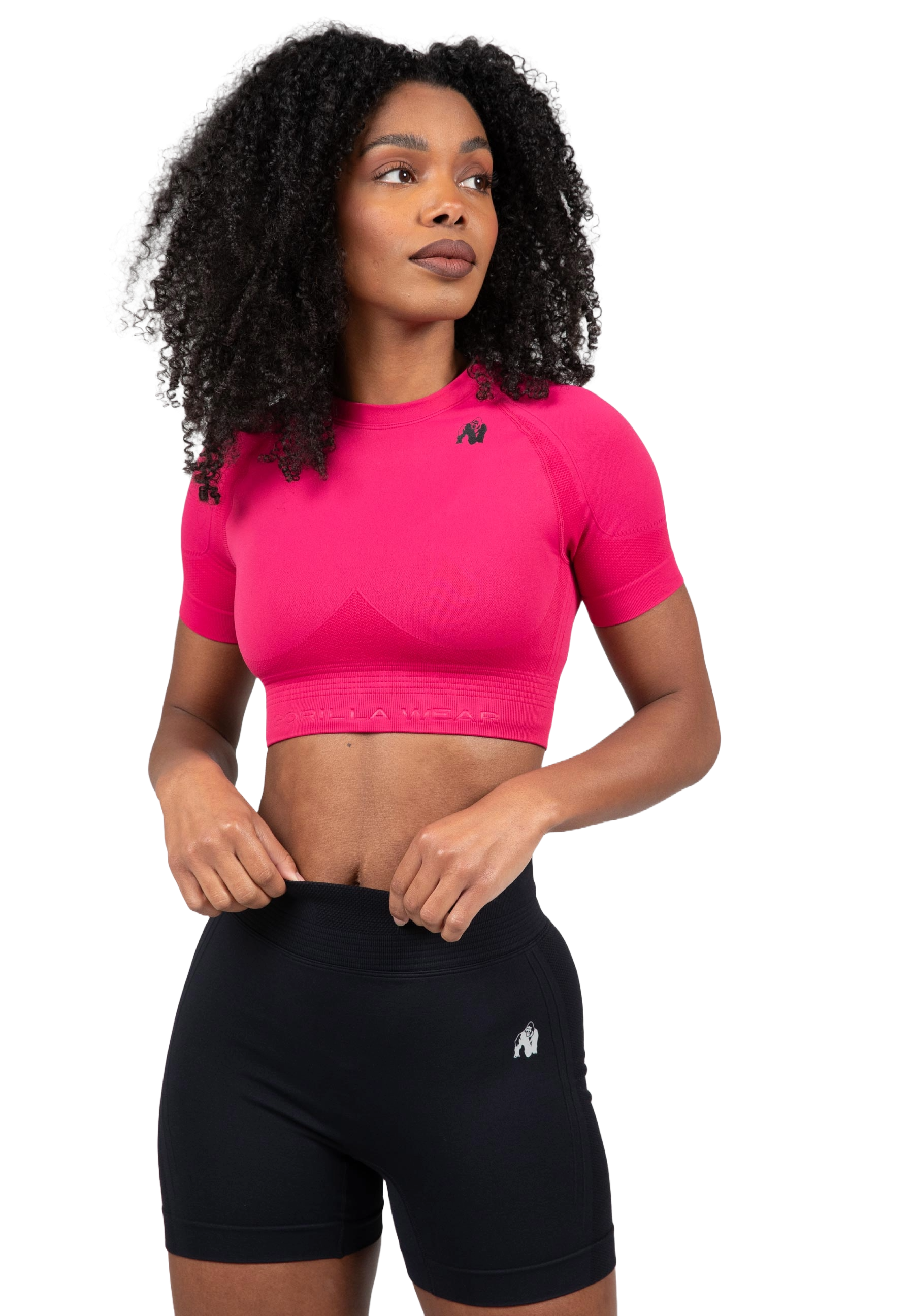Whitney Seamless Crop Top, pink