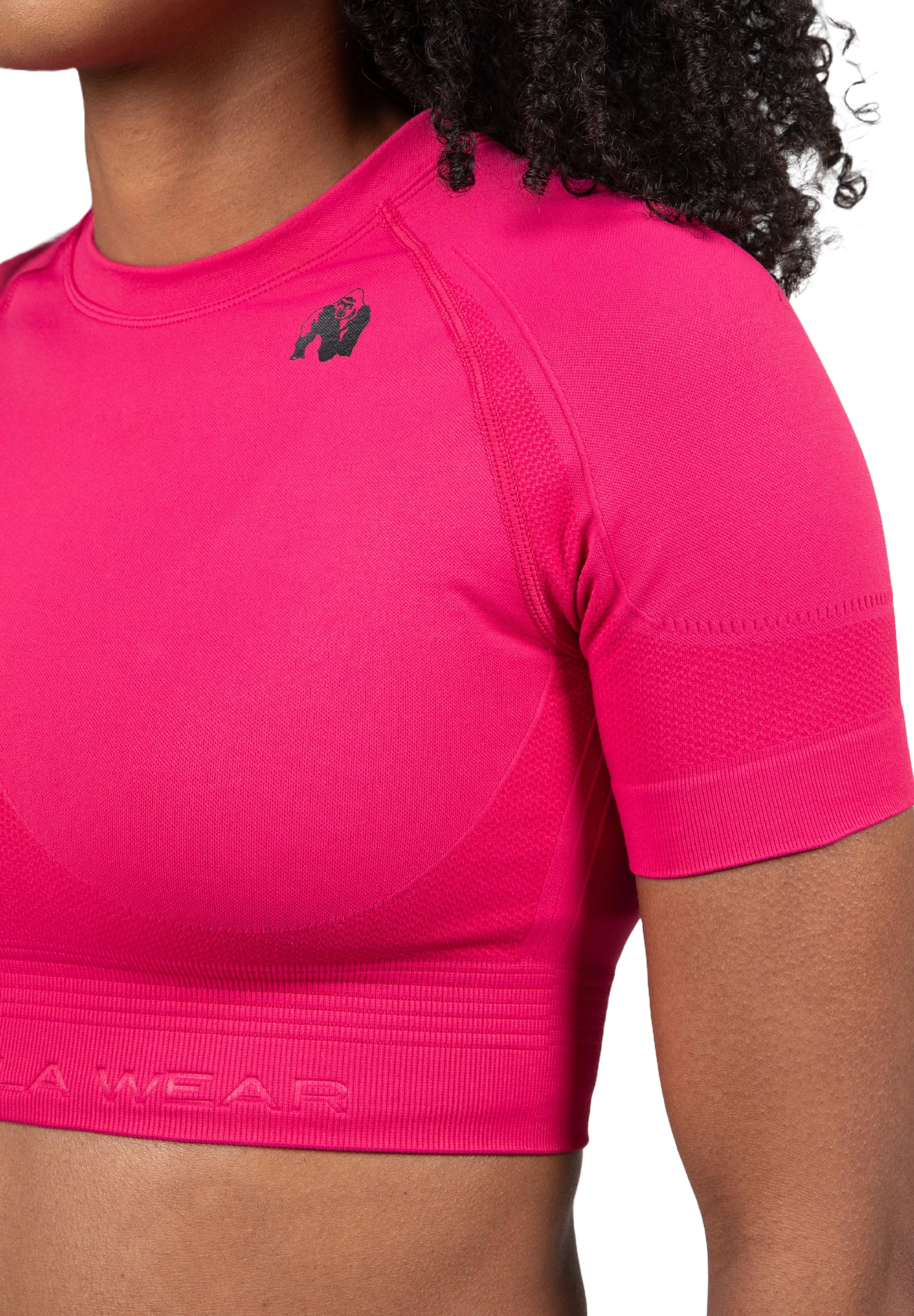 Whitney Seamless Crop Top, pink - 9