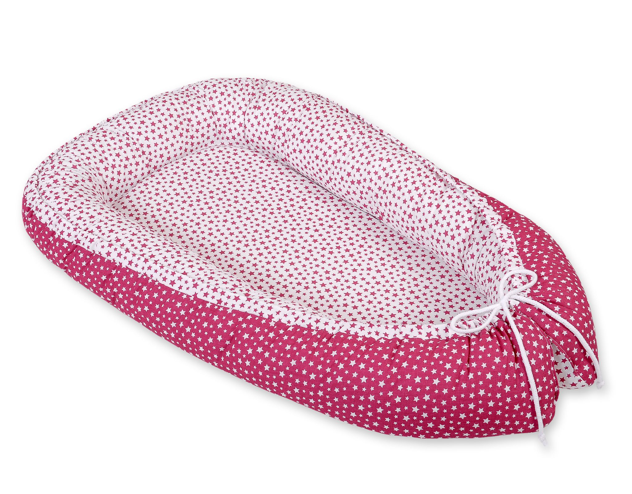 Babynest Bobono Cocoon Premium Wine red stars - 2