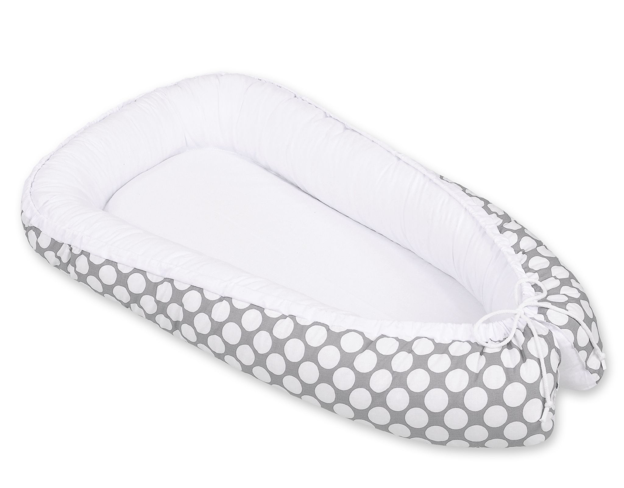 Babynest Bobono Cocoon Premium White dots/white - 3